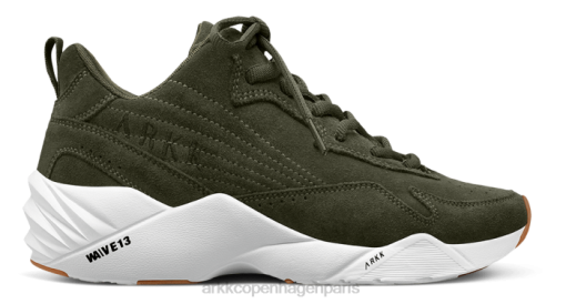 Arkk Copenhagen Sneakers Femme 646V174 ARKK Copenhagen tencraft daim w13 gomme militaire foncée